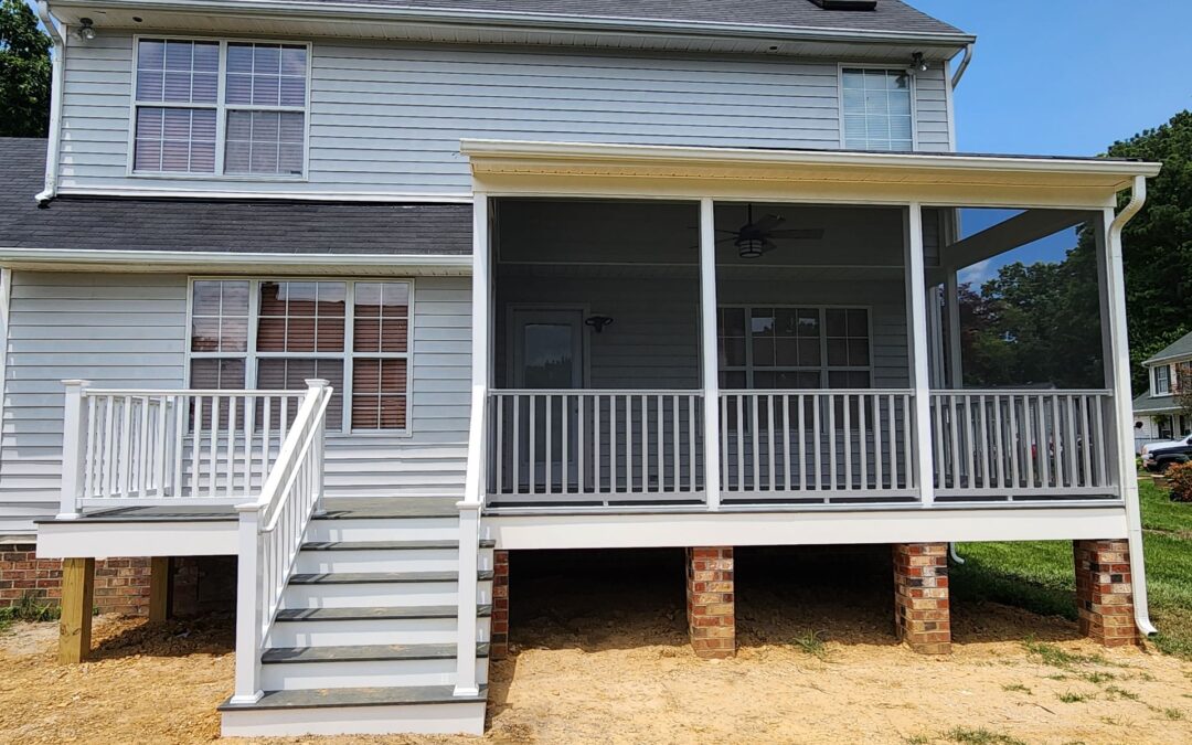 Screened Porch with Open Deck