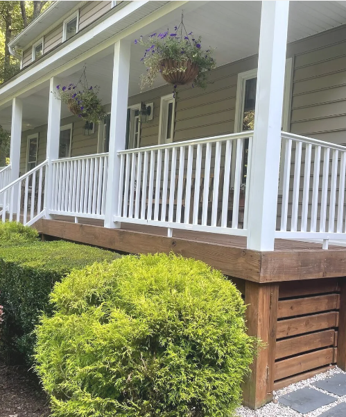 Front Porch Railing and Post Trim