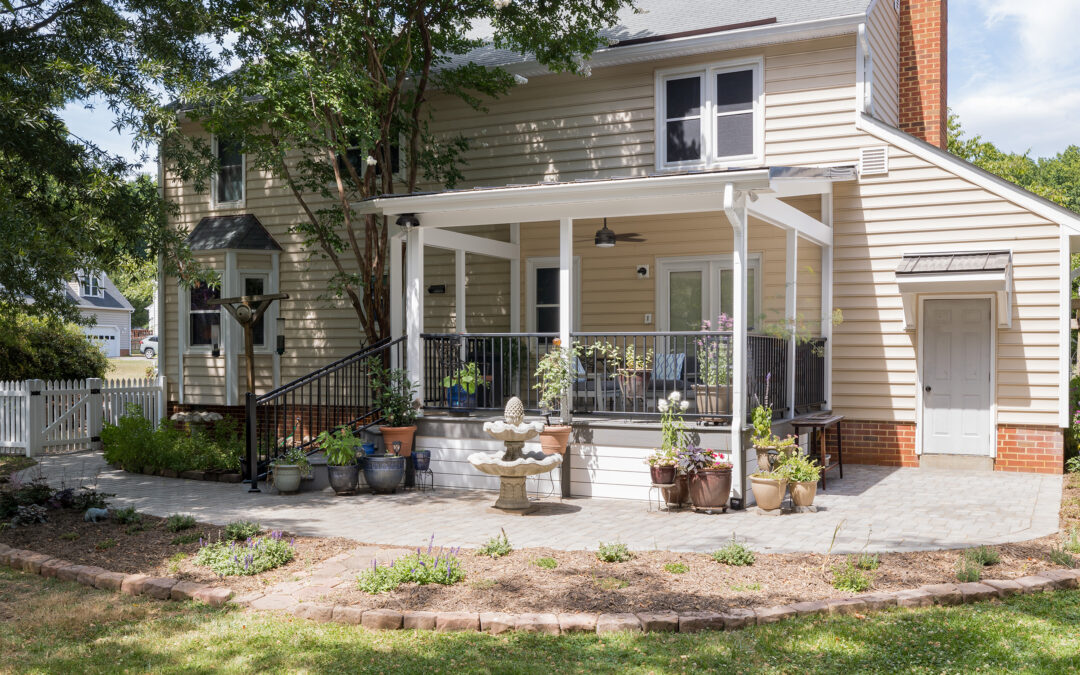 Farmhouse Chic Porch Transformation in Mechanicsville, VA